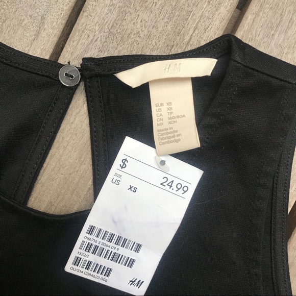 H&M | Solid Black Sleeveless Dress - Picture 6 of 6